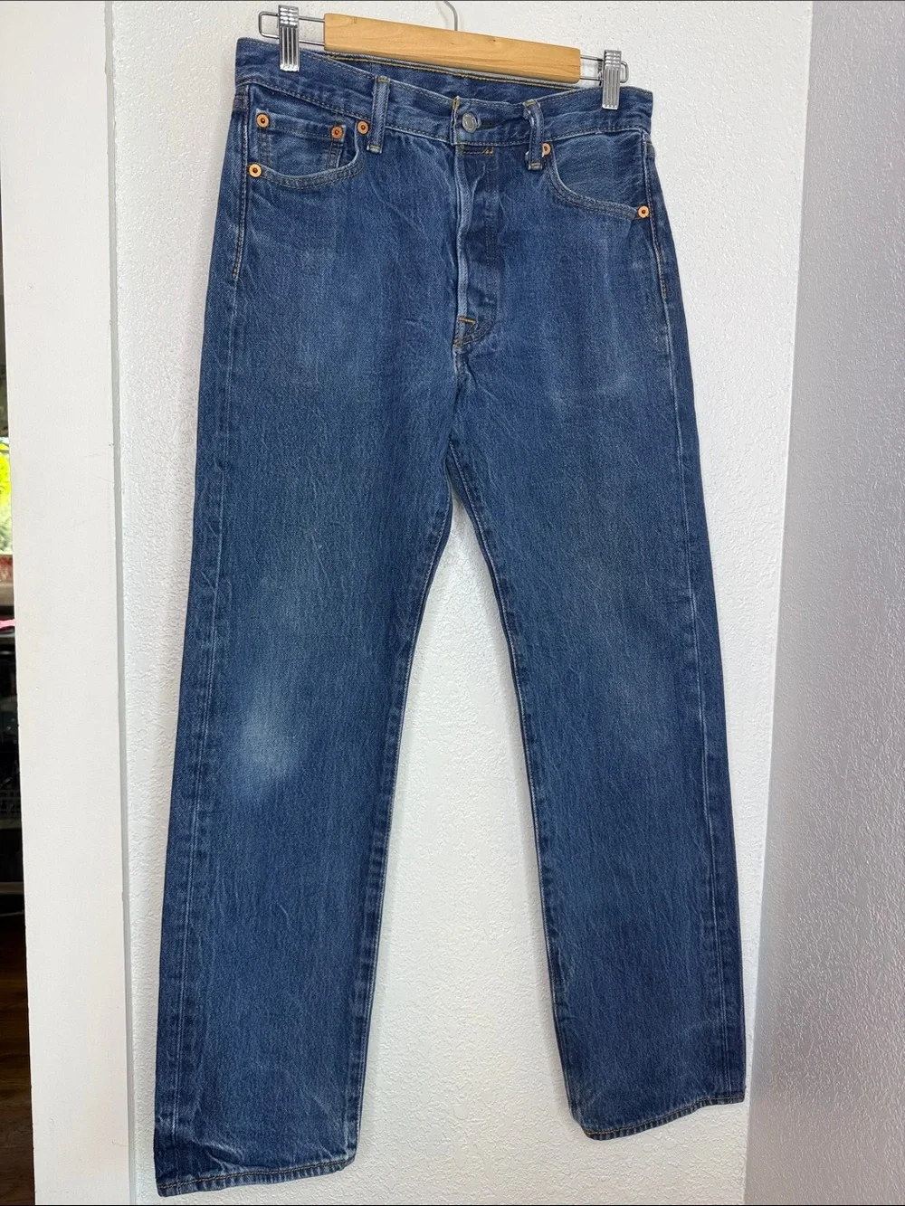 Levi’s 501 Original Fit Y2K Jeans Medium Wash Button Fly 100% Cotton W31 L34